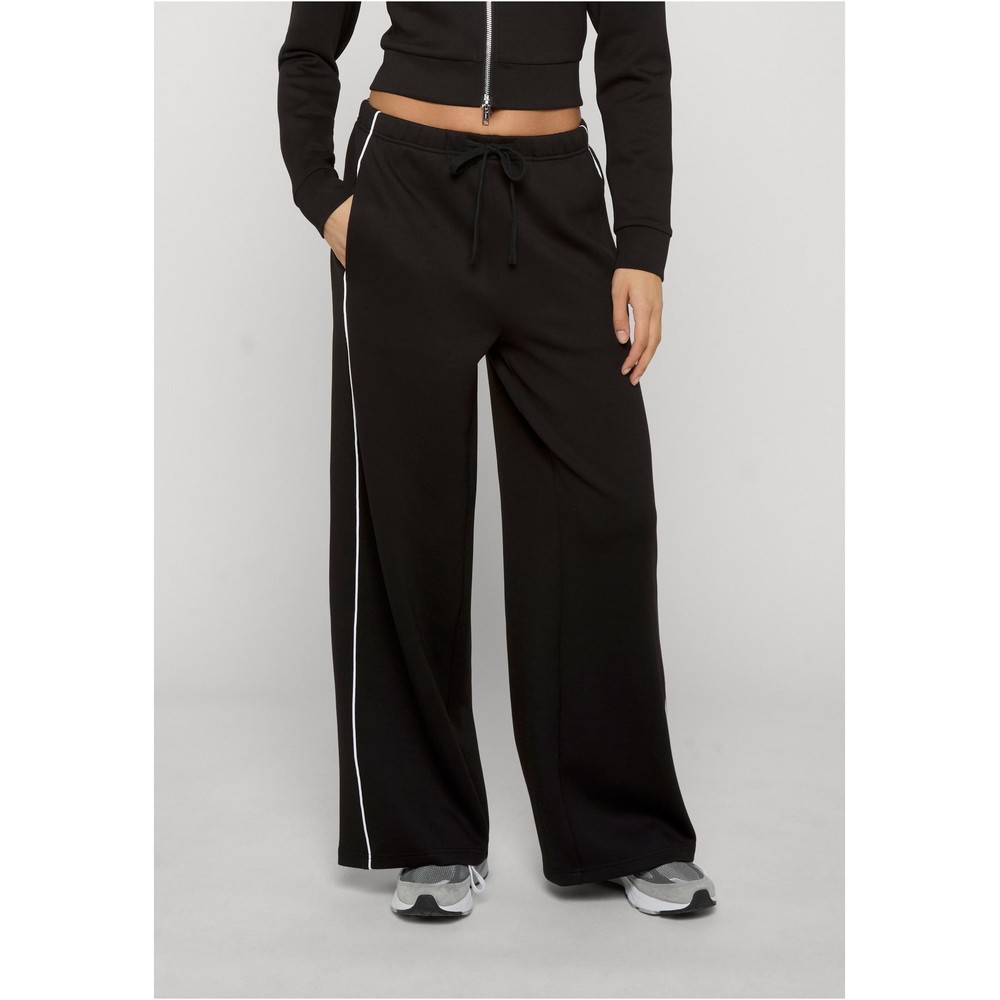 Urban Classics - Wide Leg Scuba Track pants - Black